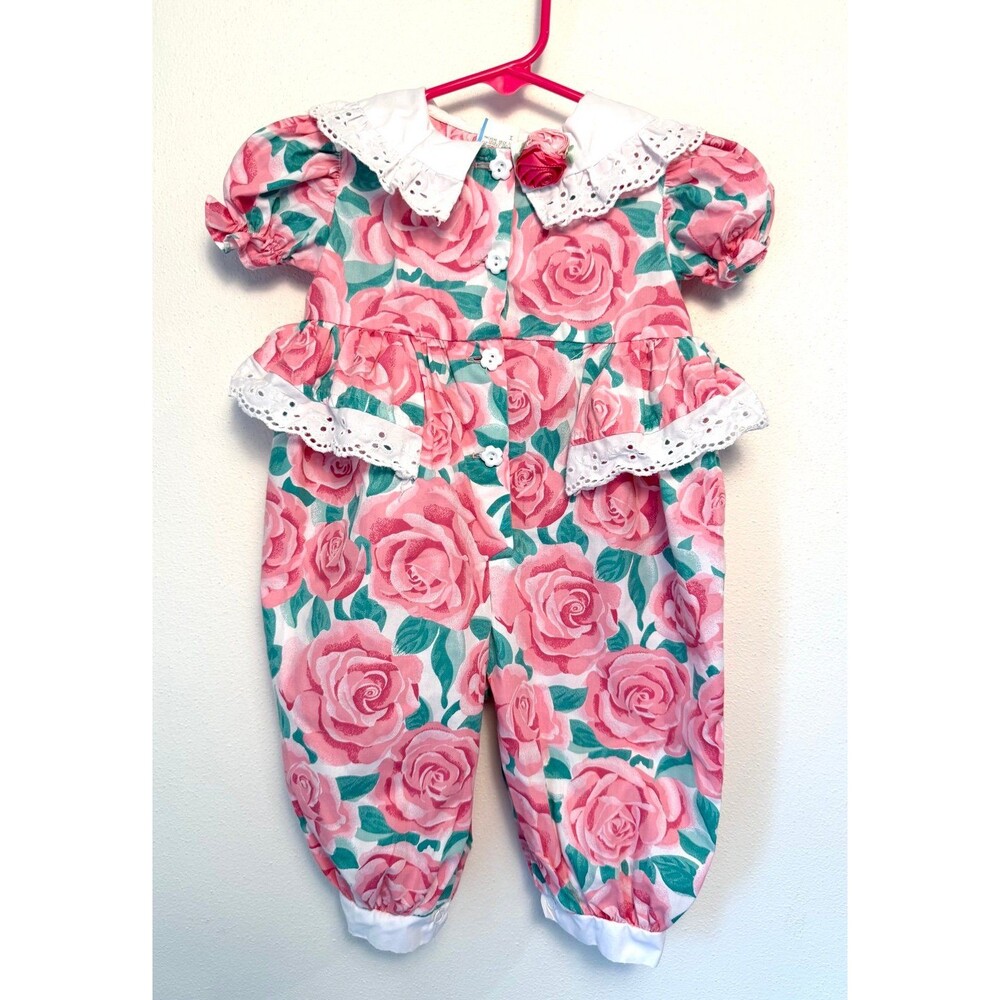 1980s collared peplum romper